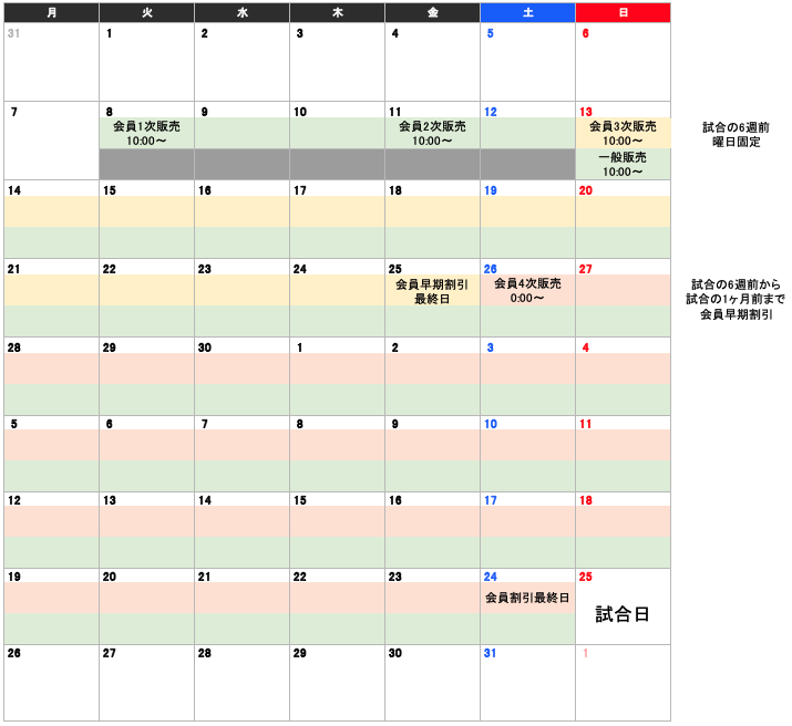 チケット先行・割引購入