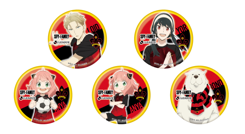 スパイ ファミリー jリーグ アビスパ福岡 サッカー SPY×FAMILY 缶バッジ Ｊリーグ アーニャ サッカー SPY×FAMILY